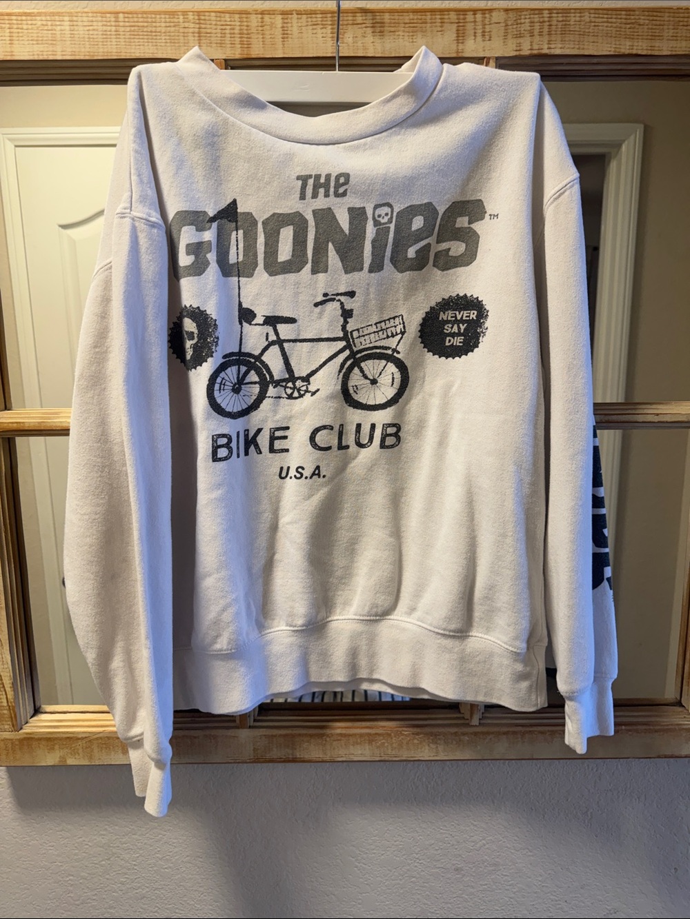 White goonies Graphic Crewneck Sweatshirt